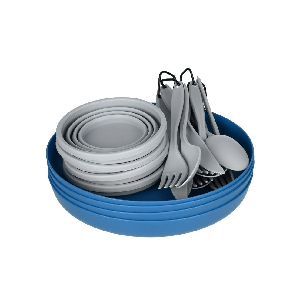 Camping Dinnerware Set with Mesh Bag